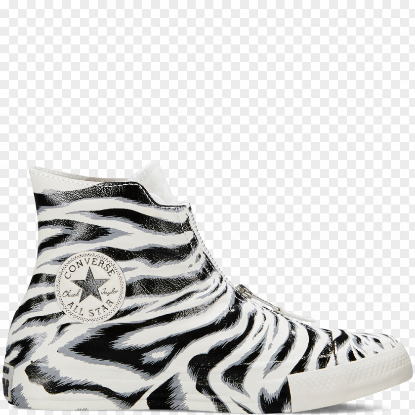 Zebra Print Chuck Taylor All-Stars Converse Sneakers Shoe High-top PNG