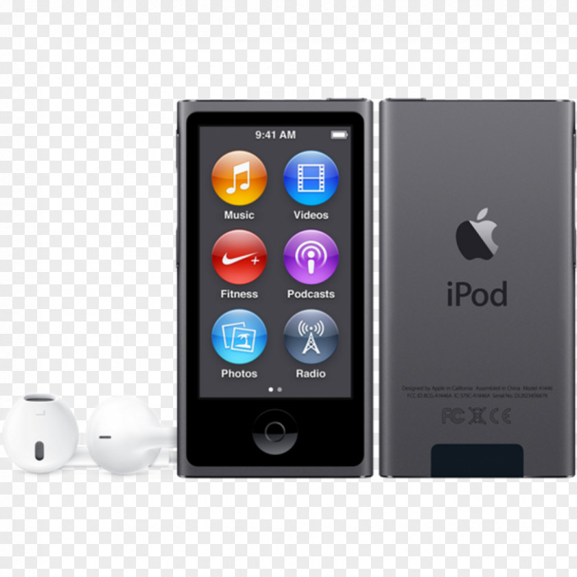 Apple IPod Nano (7th Generation) Multi-touch Display Device PNG