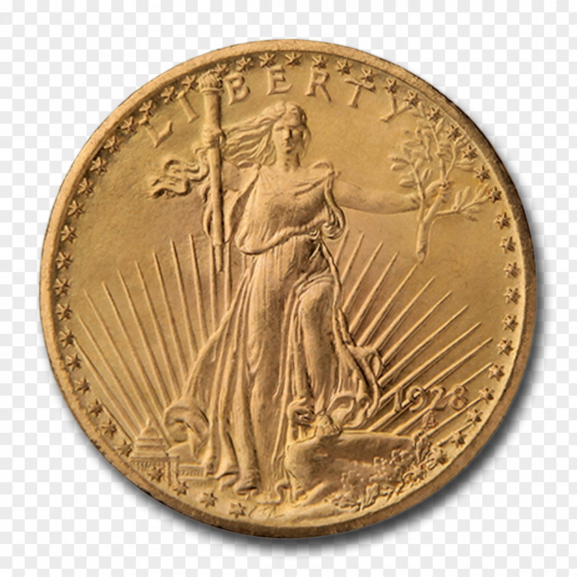 Coin Gold Saint-Gaudens Double Eagle Mint PNG