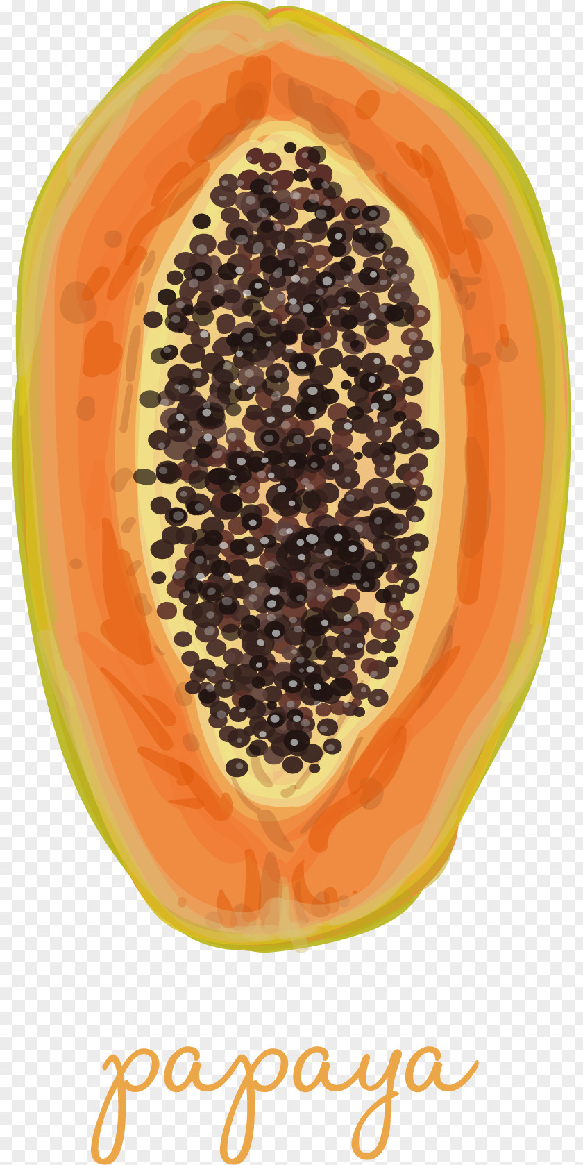 Nutrition Delicious Papaya Fruit Poster PNG