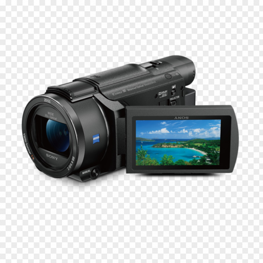 Sony Handycam FDR-AX53 Camcorder 4K Resolution Video Cameras PNG
