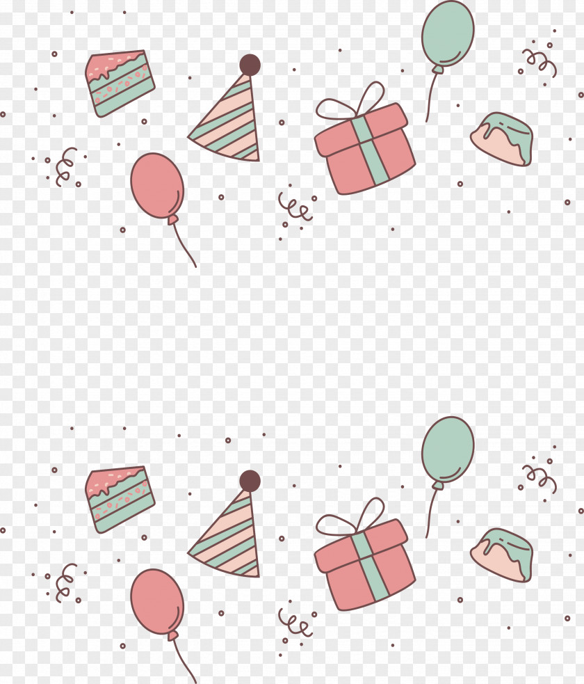Floating Birthday Balloon Cake Computer File PNG