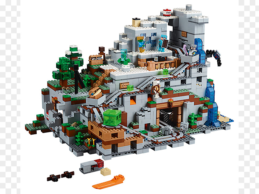 Minecraft Lego LEGO 21137 The Mountain Cave Toy PNG
