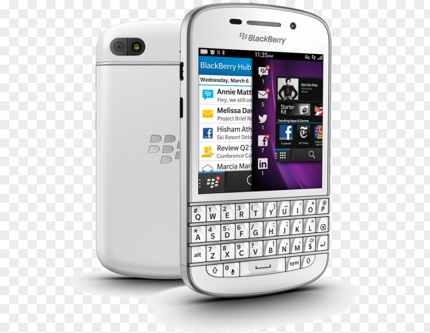 Smartphone BlackBerry Z10 Leap LTE 4G PNG