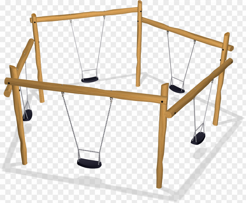 Swing Playground Wood Furniture PNG