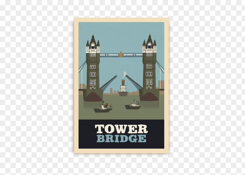 Tower Bridge Christmas Card L Is For London Tree Candy Cane PNG
