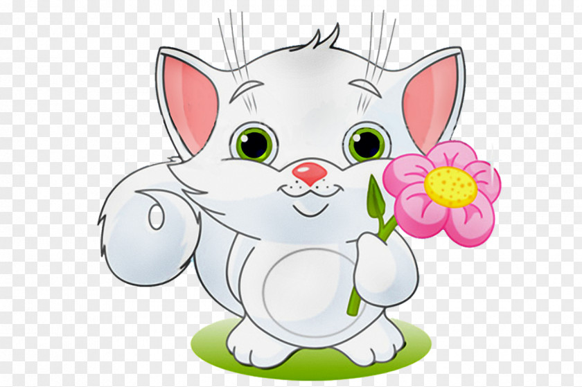 Watercolor Bunny Cat Kitten Felidae Clip Art PNG