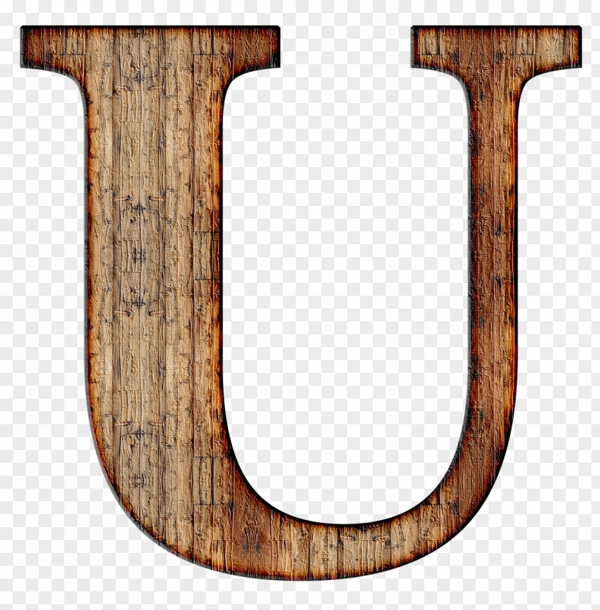 Wooden Capital Letter U PNG U, letter illustration clipart PNG