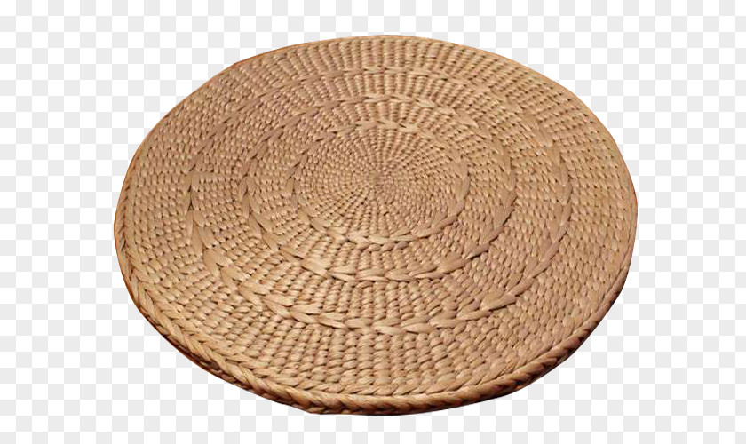 Circular Braided Bamboo Mat PNG