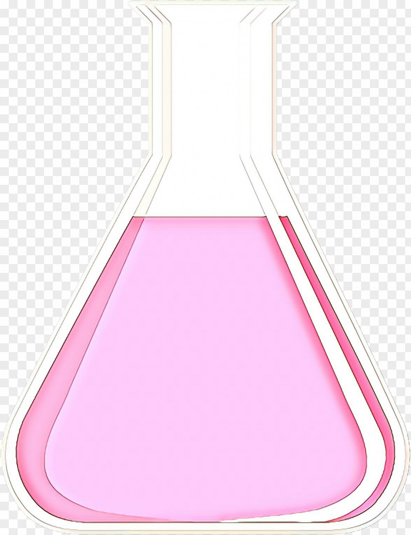Laboratory Equipment Magenta Pink Beaker Flask PNG
