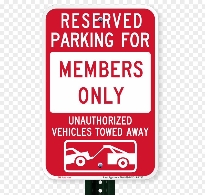 Members Only Car Park Parking Vehicle Towing PNG