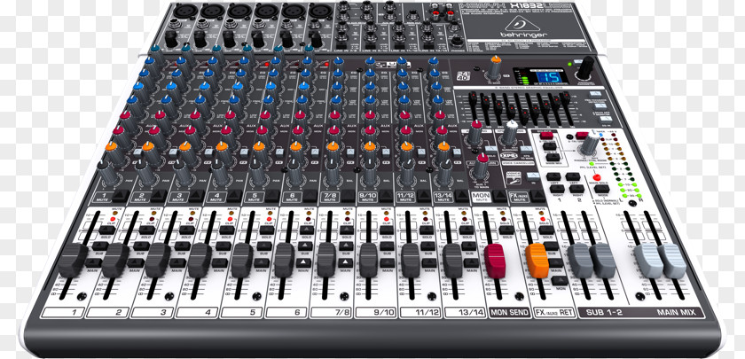 Microphone Behringer X1832USB Audio Mixers Xenyx X1222USB PNG