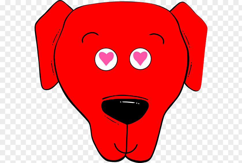 Red J Clip Art Image Cartoon Smiley Dog PNG
