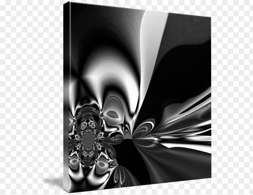 Silver Abstract Black And White Art PNG