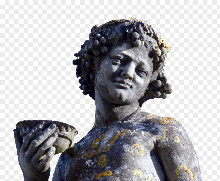 Statue Bacchus Hermes And The Infant Dionysus Palacio De La Berbie Greek Mythology PNG