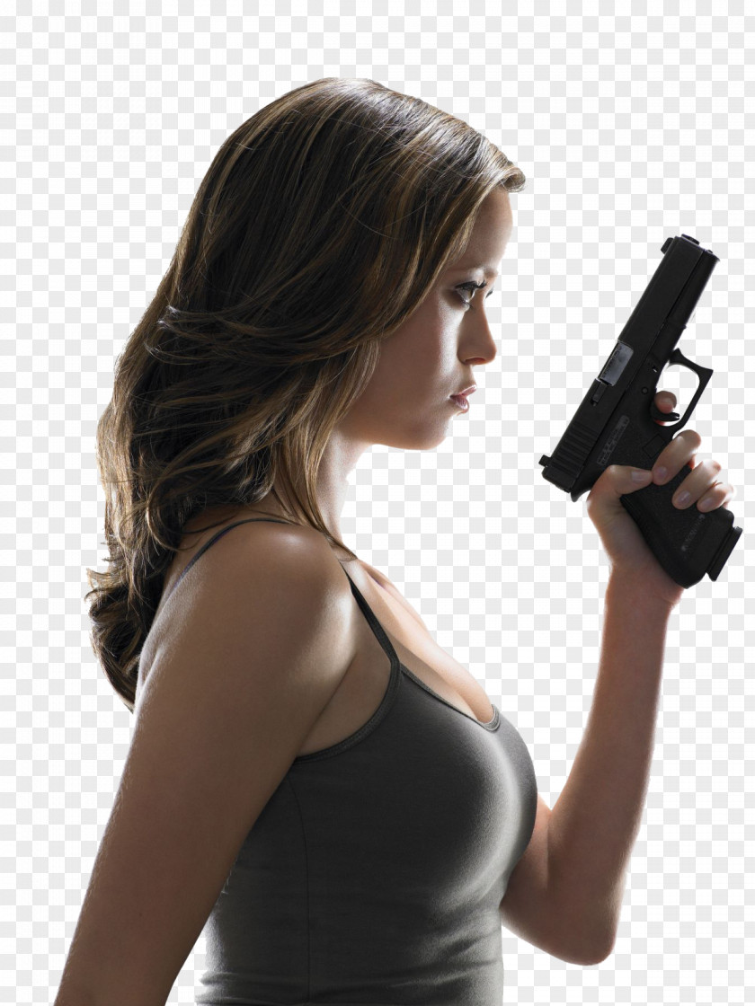 Woman Firearm Weapon Semi-automatic Pistol PNG