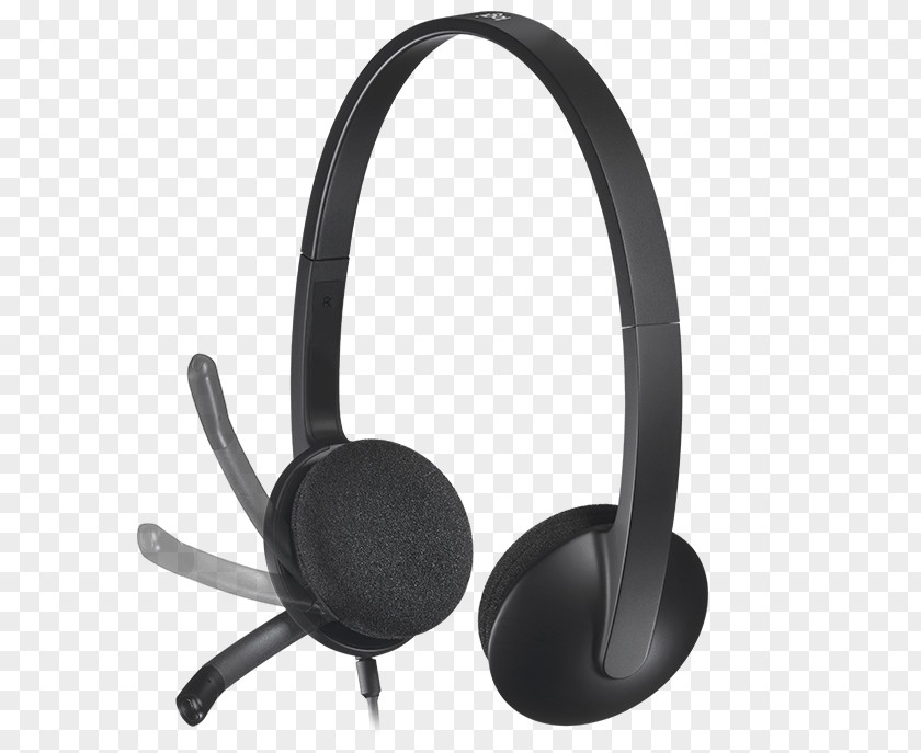 Computer Headset Microphone Logitech H340 Digital Audio Headphones PNG