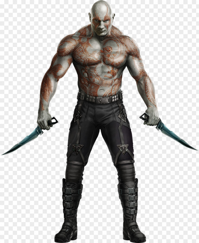 Dave Bautista Drax The Destroyer Gamora Groot Rocket Raccoon Ronan Accuser PNG