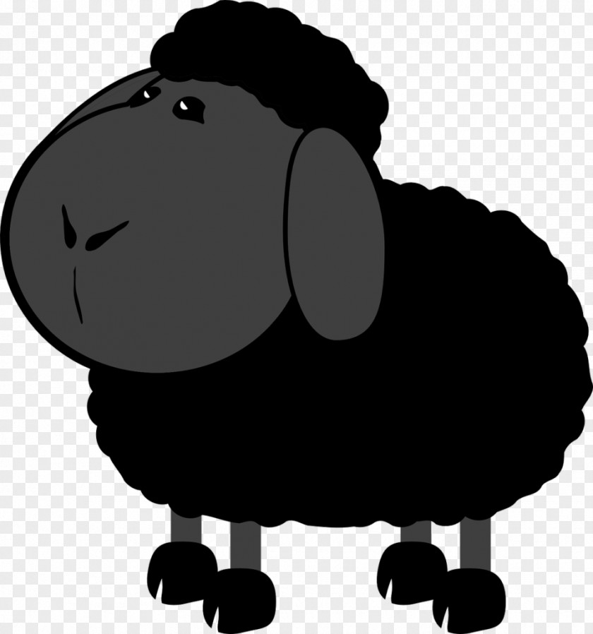 Sheep Baa, Black Clip Art PNG