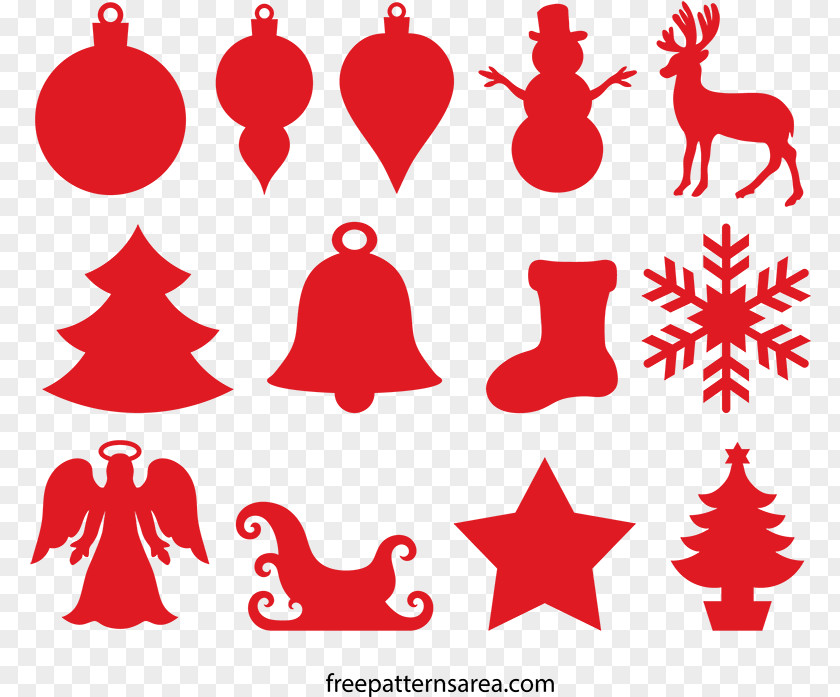 Cut Ornament Christmas Day Decoration Vector Graphics PNG