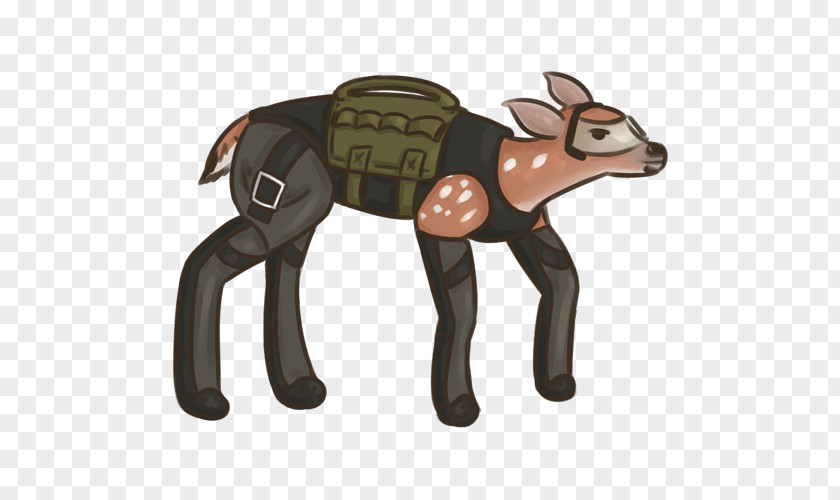 Horse Donkey Deer Pack Animal Cartoon PNG