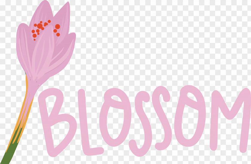 Logo Font Flower Petal Pink M PNG