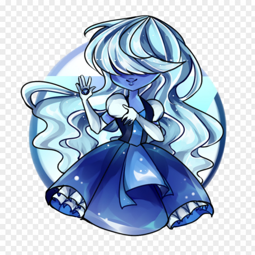 Steven Universe Sapphire Art Drawing Blue PNG