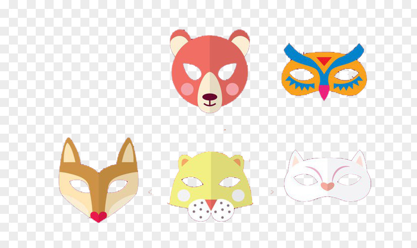 Fox Animal Bear Mask Clip Art PNG