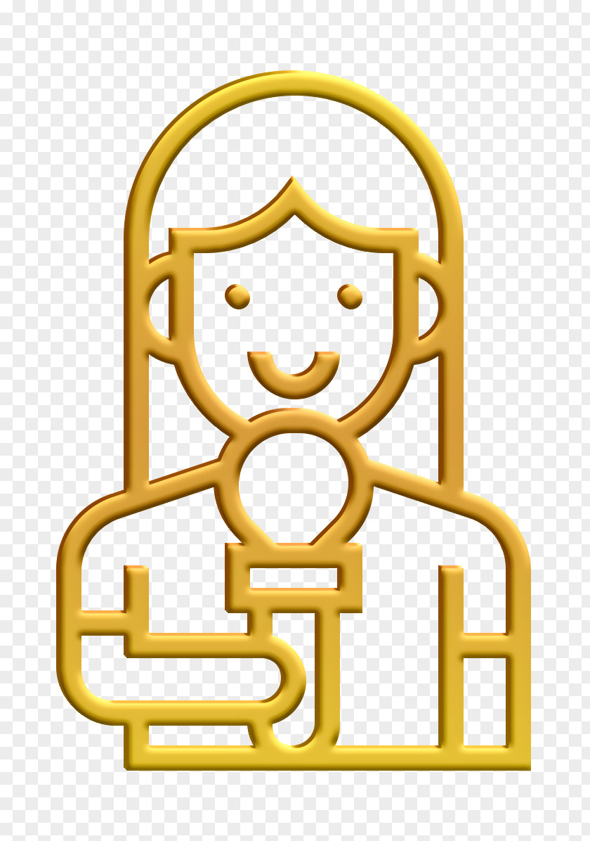 Symbol Yellow Announcer Icon Broadcaster Journalist PNG