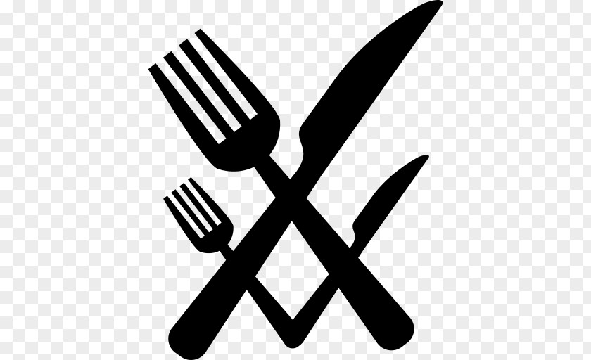 Tableware Blackandwhite Restaurant Logo PNG