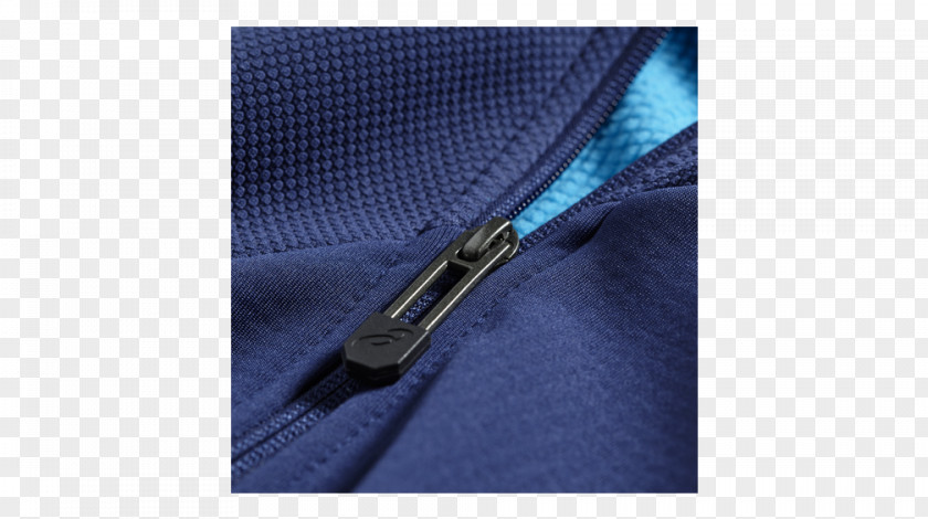 Zipper Cobalt Blue Material PNG