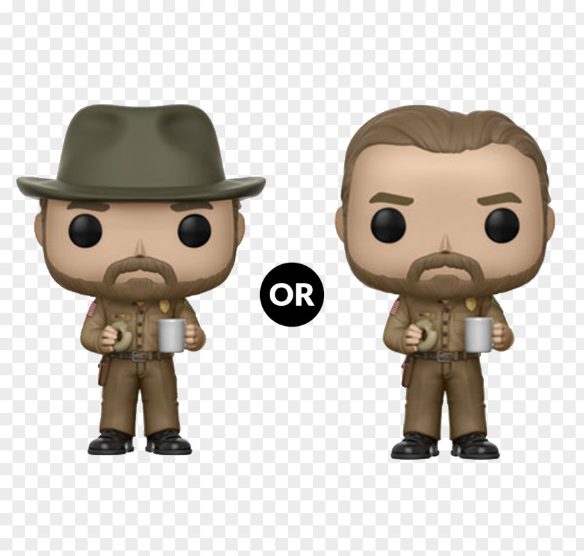 Stranger Things Hopper Chief Funko Pop Television Eleven Toy With Eggoschase Figure Action & Figures PNG