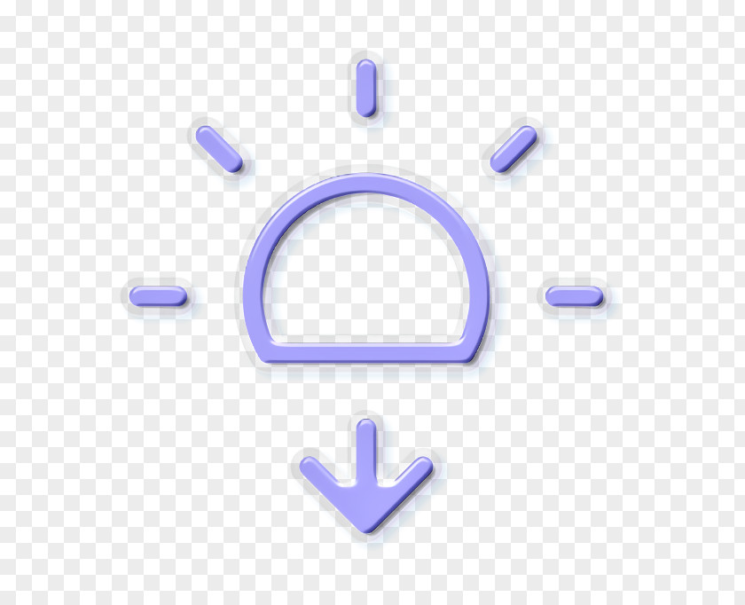 Symbol Text Down Icon Forecast Horizon PNG