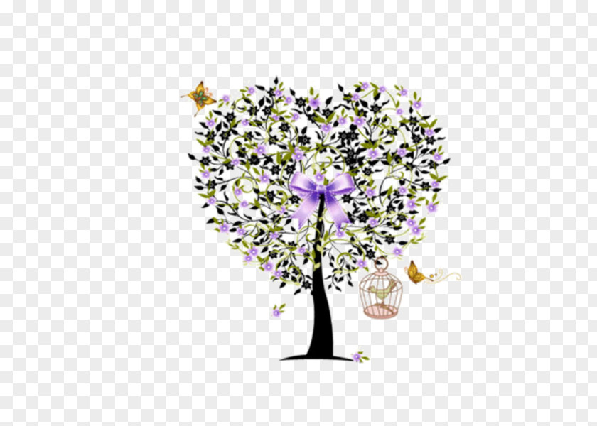 Tree Parede Painting Sticker PNG