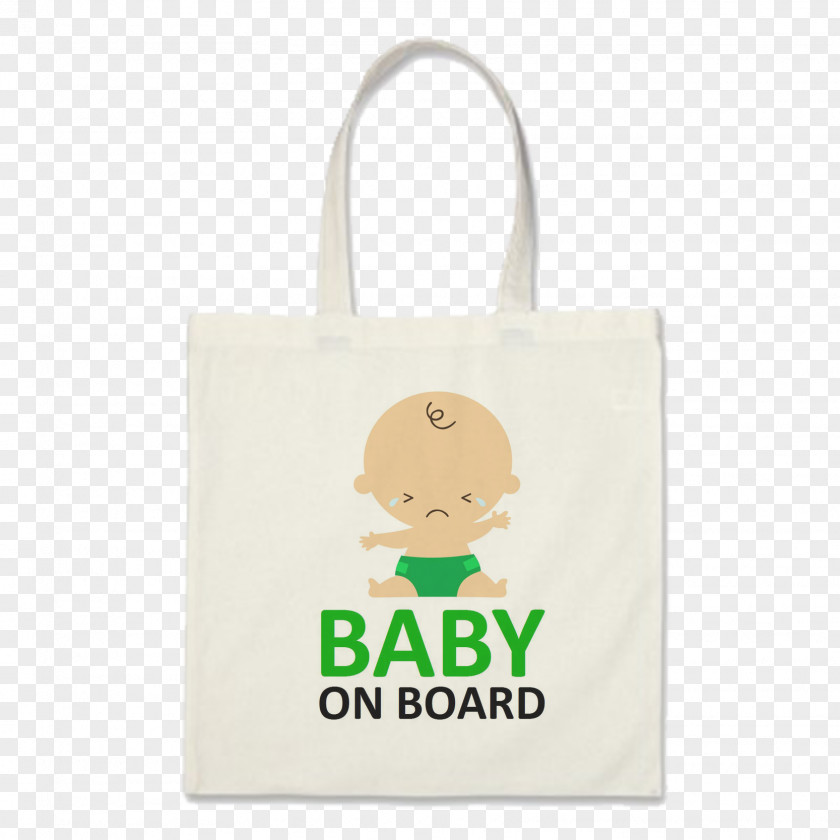 Bag Tote Baby On Board Font PNG