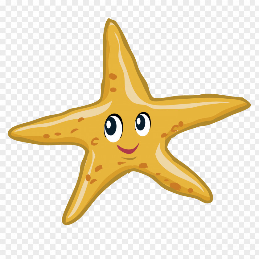 Cute Big Starfish Clip Art PNG