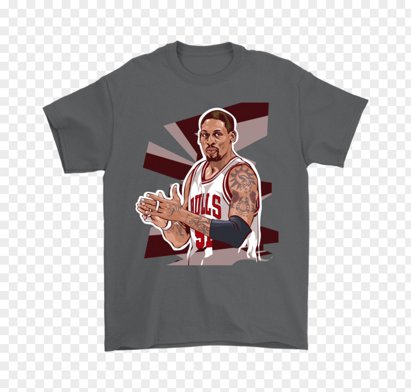 Dennis Rodman T-shirt Clothing Gildan Activewear Neckline PNG