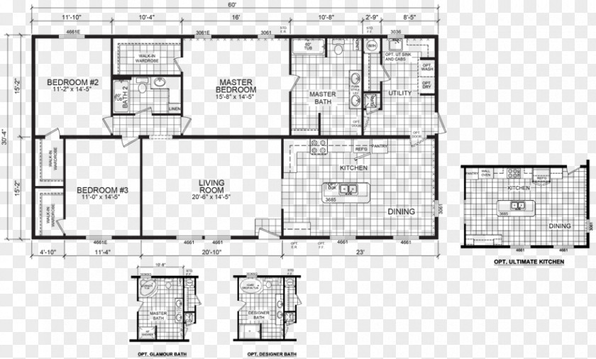 House Floor Plan Somerville Mobile Home PNG