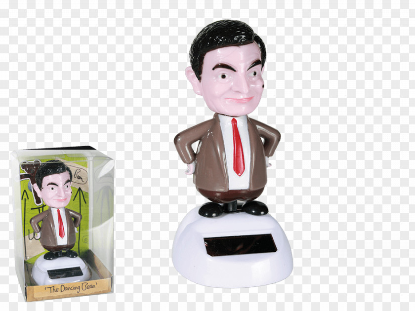 Mr. Bean Rowan Atkinson Solar Cell Figurine Dancing PNG