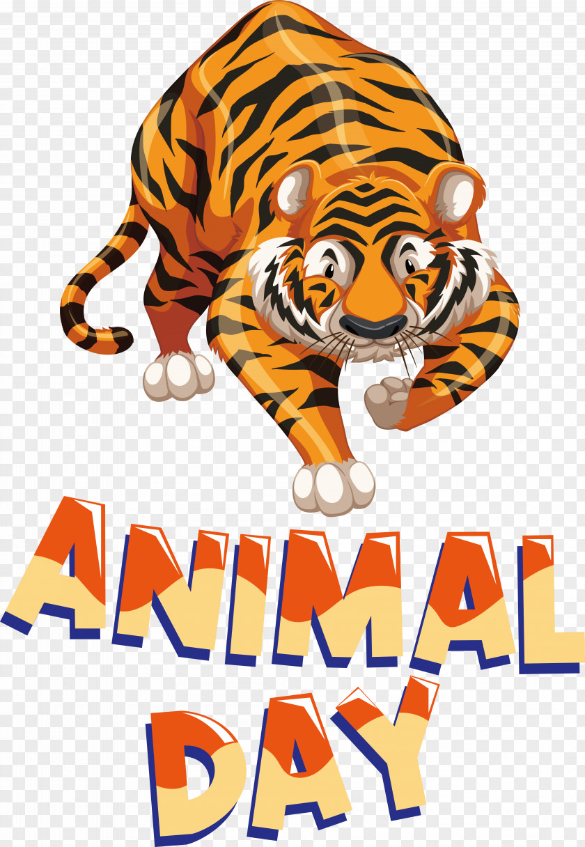 Tiger Cartoon Animal Character PNG