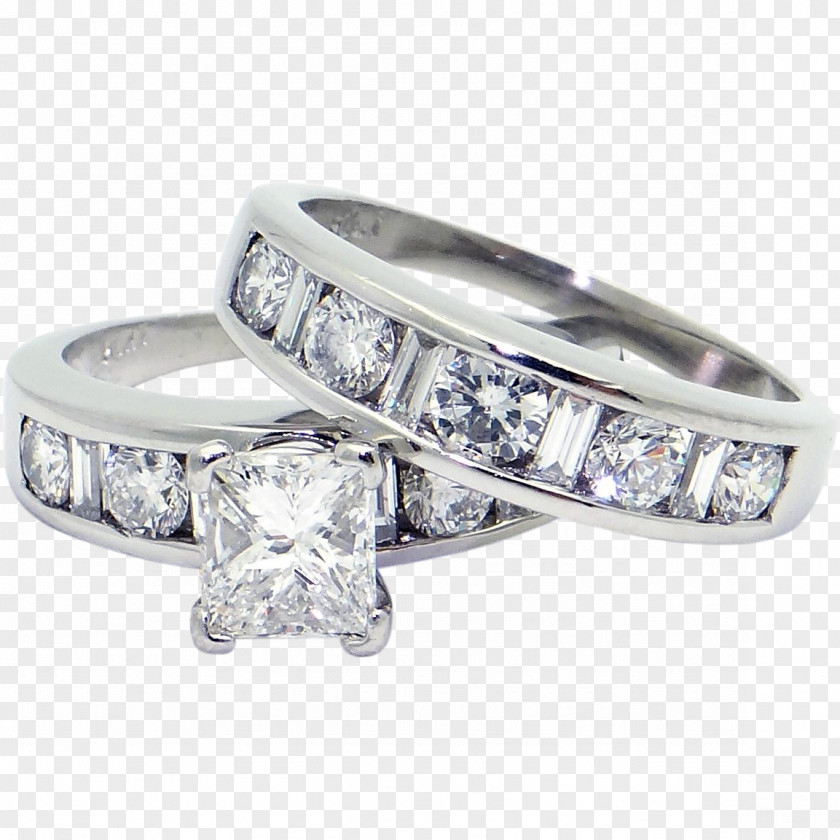 Wedding Ring Jewellery Silver Bling-bling PNG