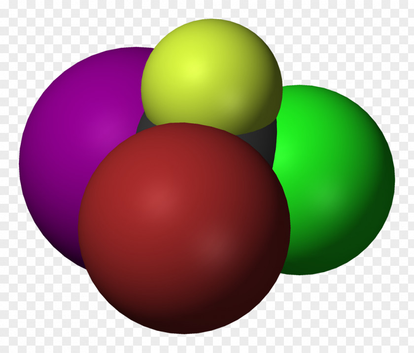 Bromochlorofluoroiodomethane Halogen Haloalkane Chirality PNG