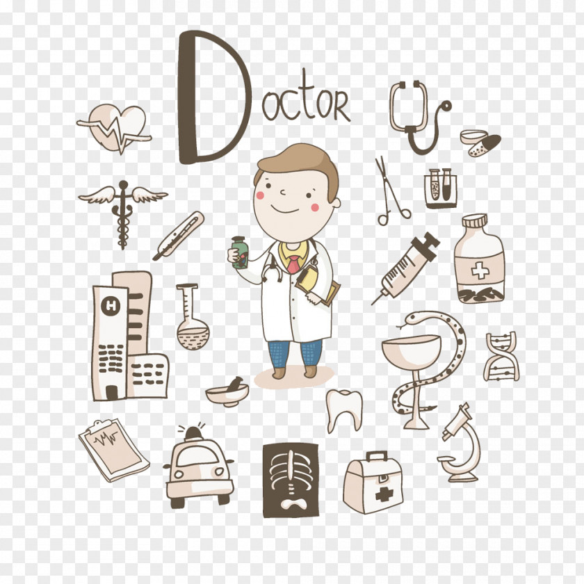 Doctor Buckle Creative HD Free Health Care Icon Design PNG