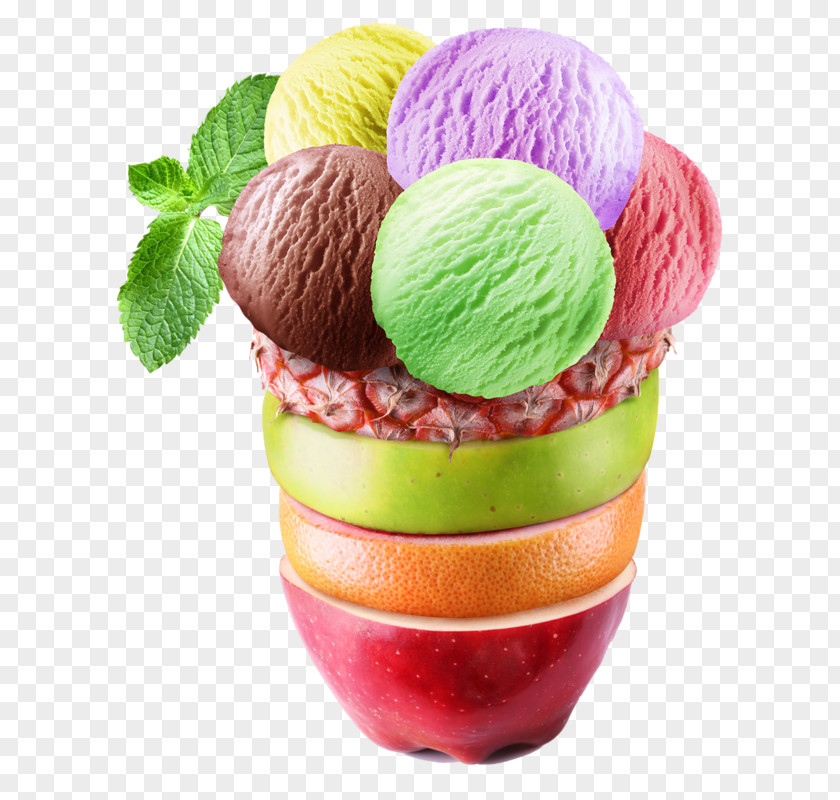 Ice Cream Cones Sundae Italian PNG