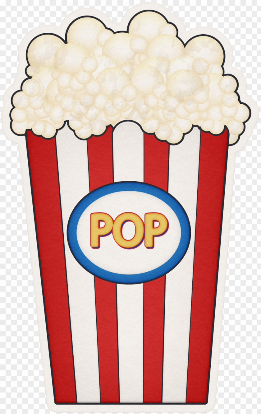 Popcorn Floating Food Amusement Park Party Clip Art PNG