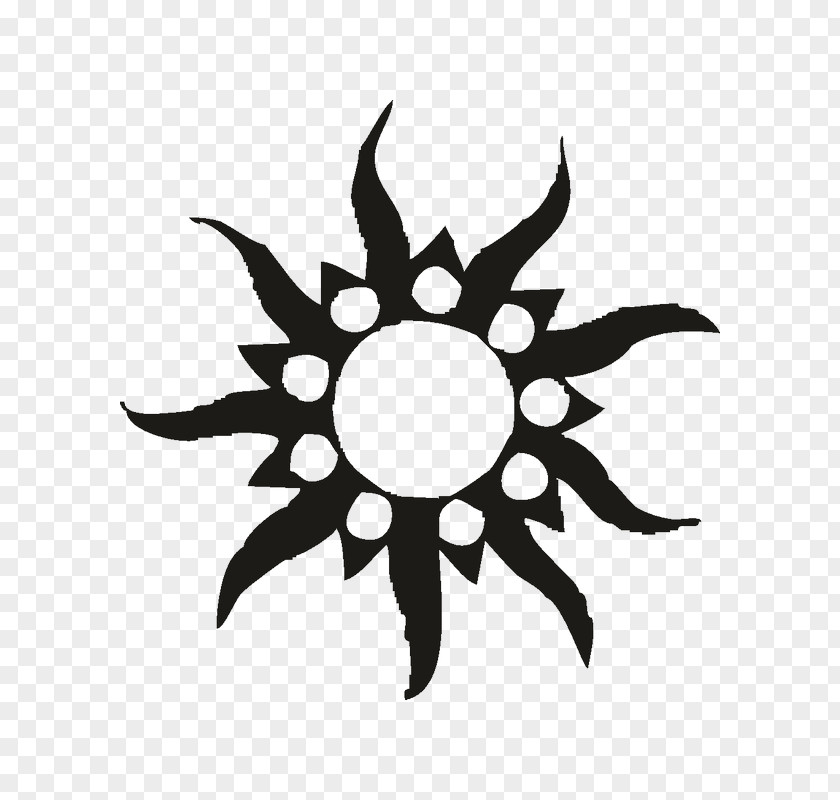 Symbol Summer Black Sun Tattoo Clip Art Vector Graphics Image PNG