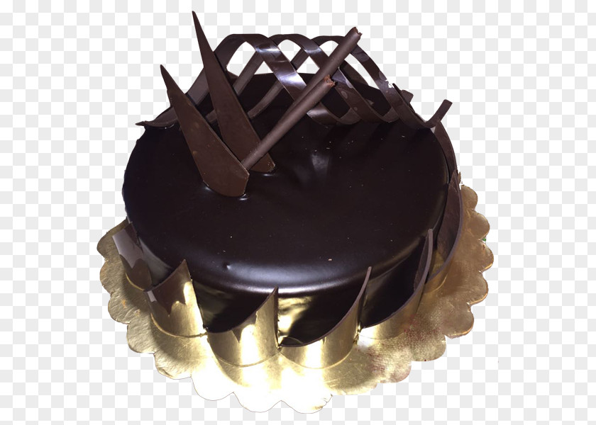 Chocolate Truffle Cake Ganache Sachertorte Layer PNG