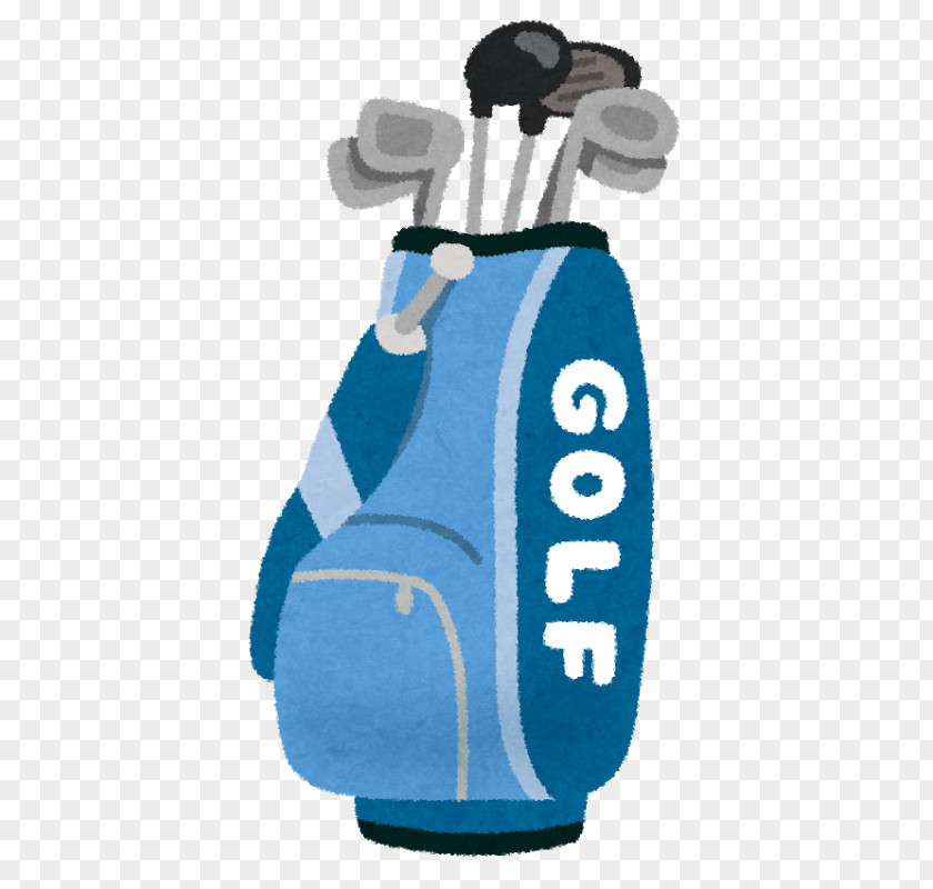 Golf Course Caddie Clubs Handbag PNG