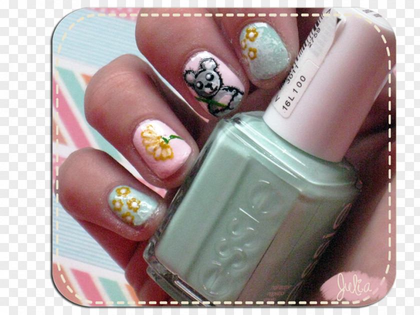 Nail Polish Art Manicure Bear PNG