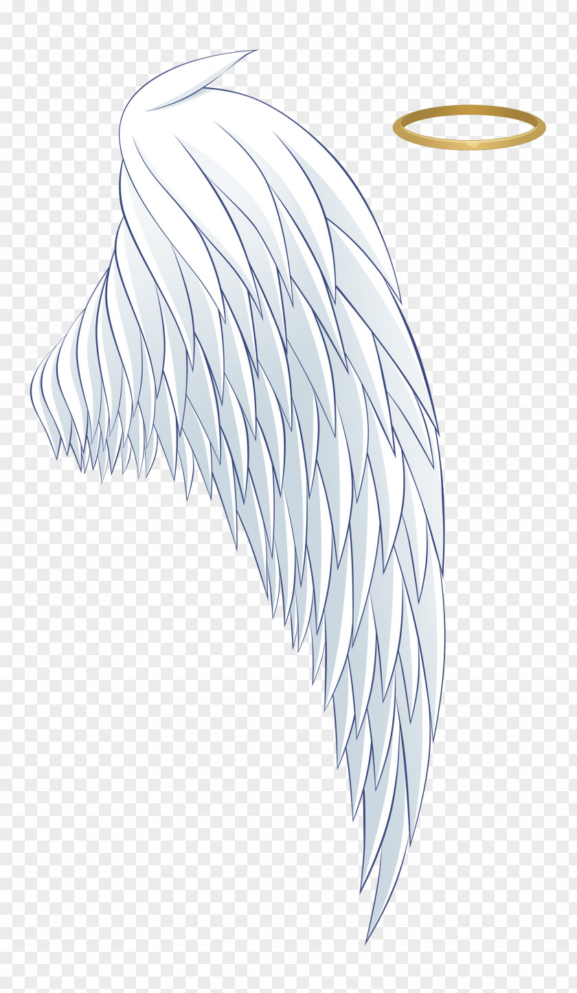 White Angel Wings And A Halo Aureola Wing Icon PNG